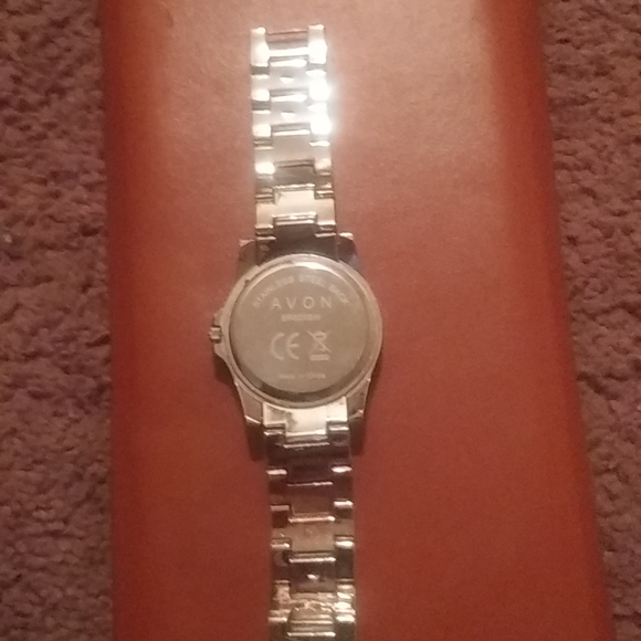 Avon pinkish iced out watch - Picture 3 of 3